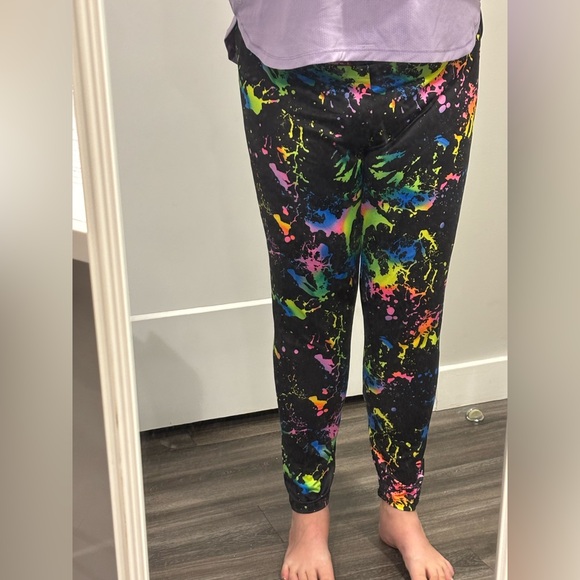 Women’s SHEIN 2X colorful splatterpaint leggings - Picture 11 of 13